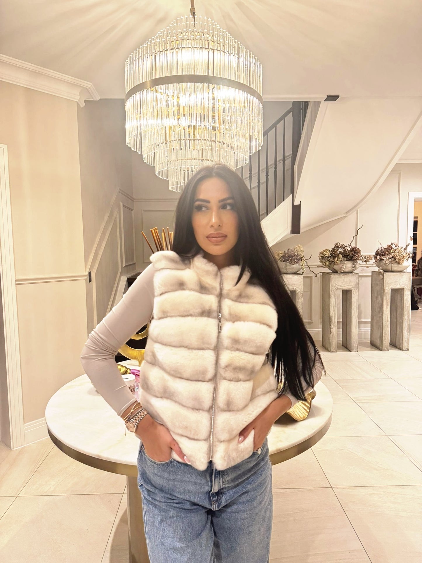 Avana Gilet - Cream