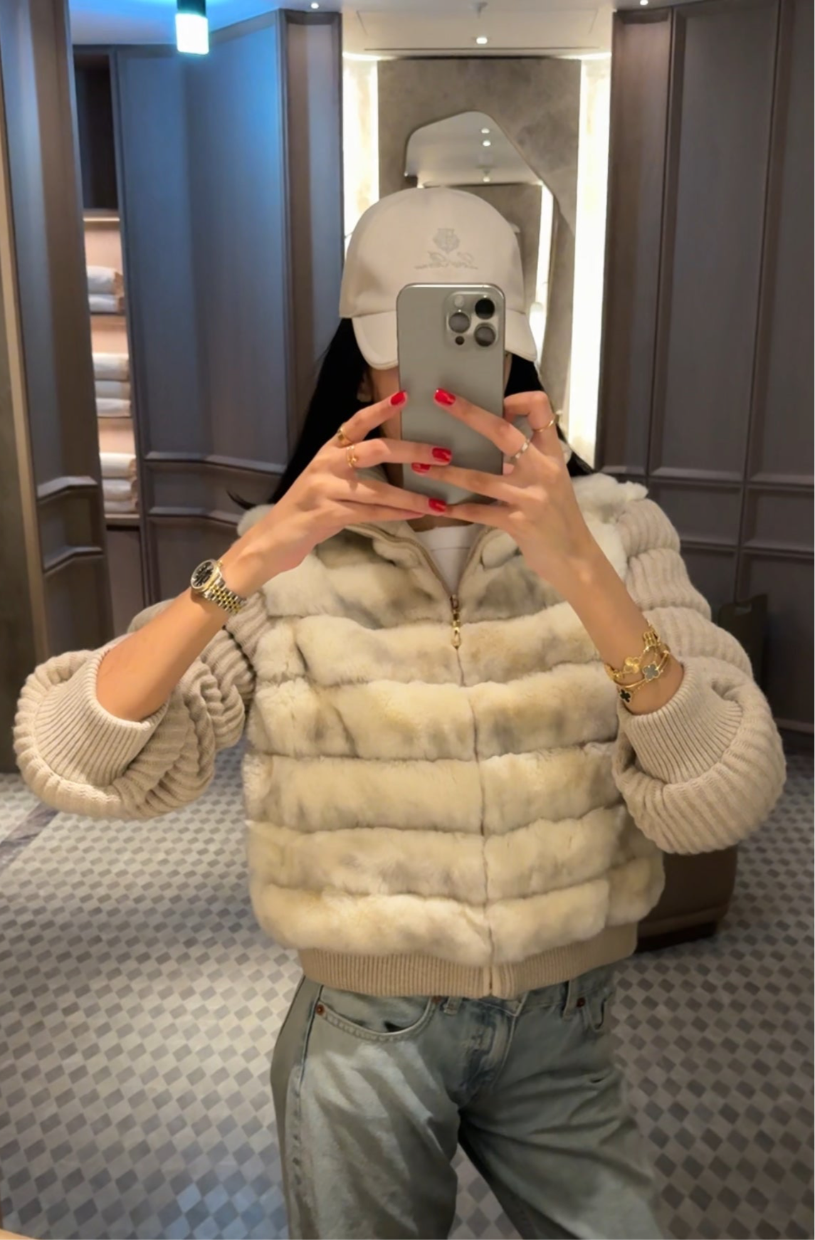 Nayla Bomber - Cream