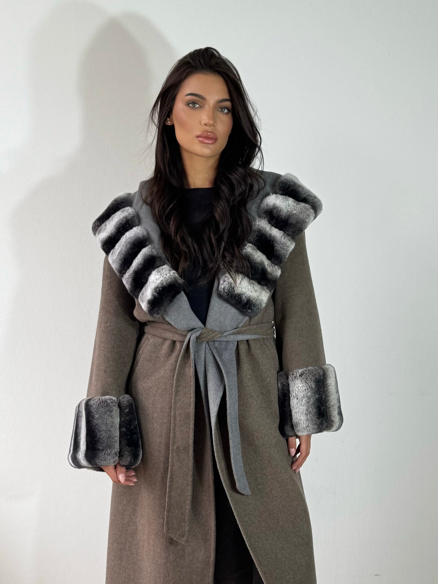 Eska - two tone coat