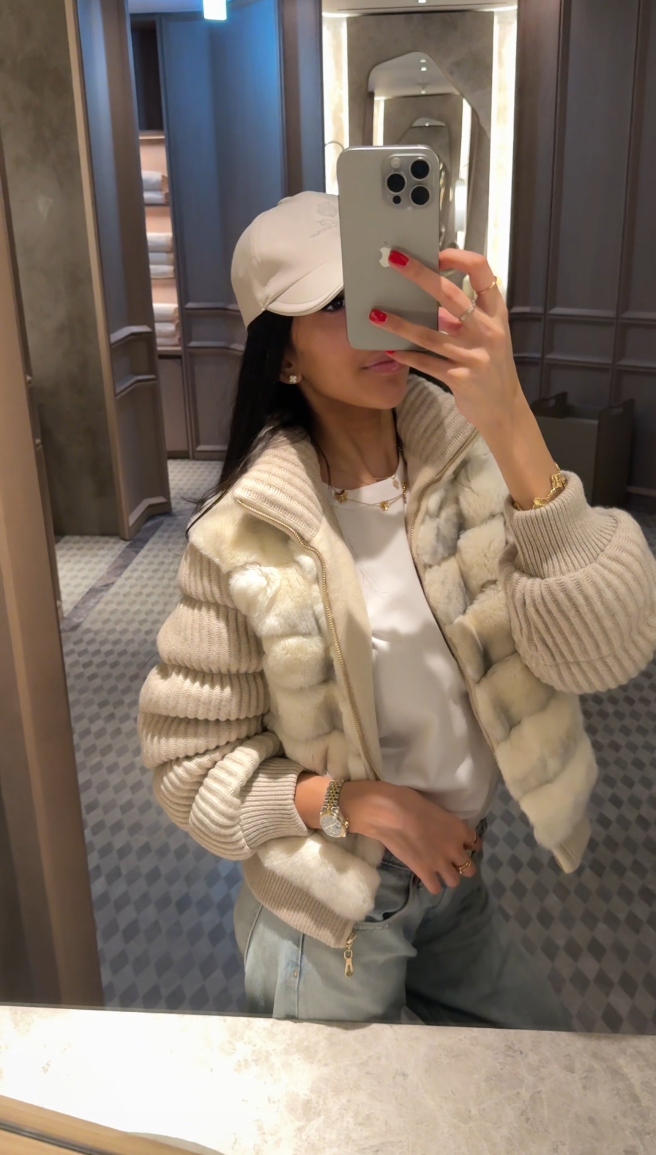 Nayla Bomber - Cream