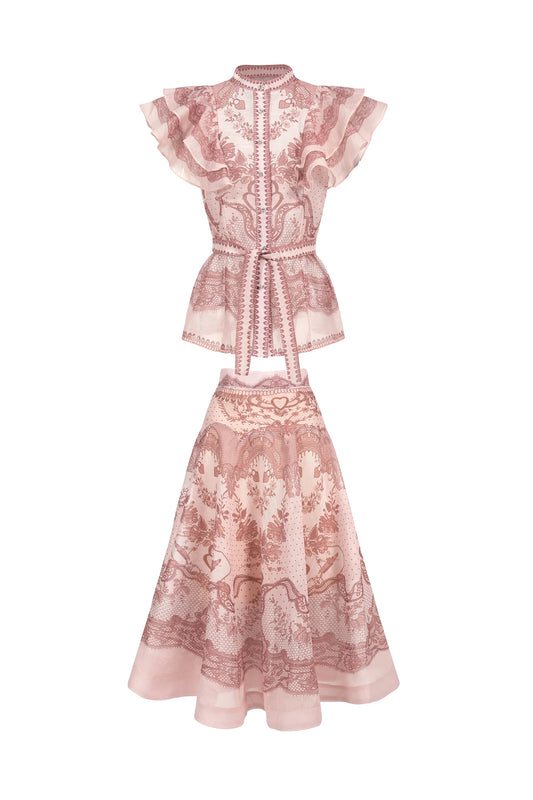 Eline two-piece set - Pink