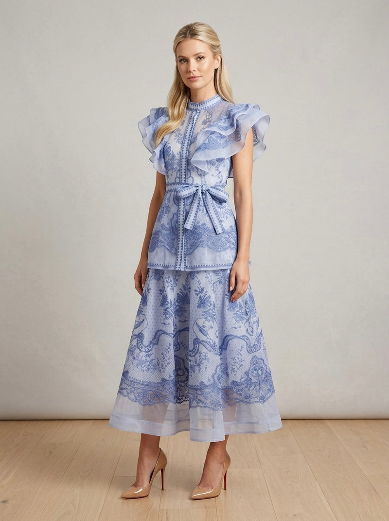 Eline two-piece set - Blue