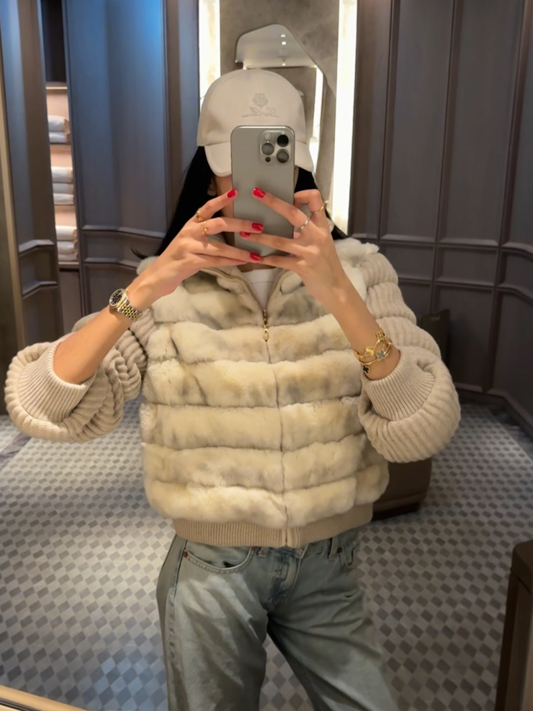 Nayla Bomber - Cream